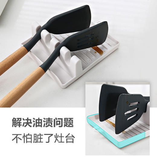 厨房锅铲架多功能收纳锅盖架汤勺垫筷子置物架家用台面锅铲沥水架 商品图2
