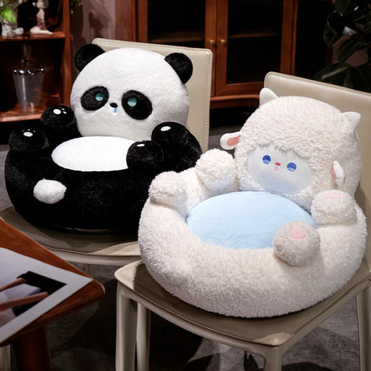 自然醒胖哒翻肚皮蒲团坐垫可爱懒人沙发椅榻榻米地上蒲团看书小坐墩QYL 商品图11