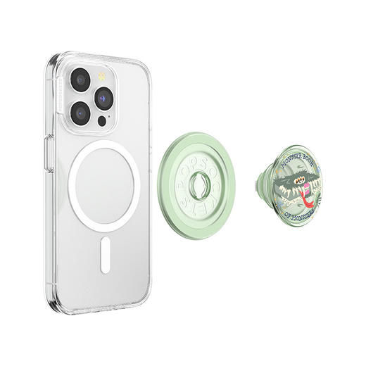 【哈利波特·魔法动植物】妖怪们的妖怪书·MagSafe圆啪嗒 MAGSAFE磁吸手机气囊支架 Round圆啪嗒系列 Harry Potter 绿色 商品图4