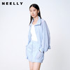 NEELLY纳俪商场同款秋季新款时尚百搭通勤套装女衬衫短裤两件套N25072Z01051 商品缩略图0