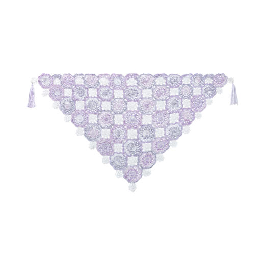 苏苏姐家烟雨披肩手工DIY钩针马海毛蕾丝线毛线团自制材料包 商品图5