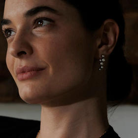 北京仓｜TATABORELLO-ORGANZA-玻璃珍珠 耳钉［意大利设计师］