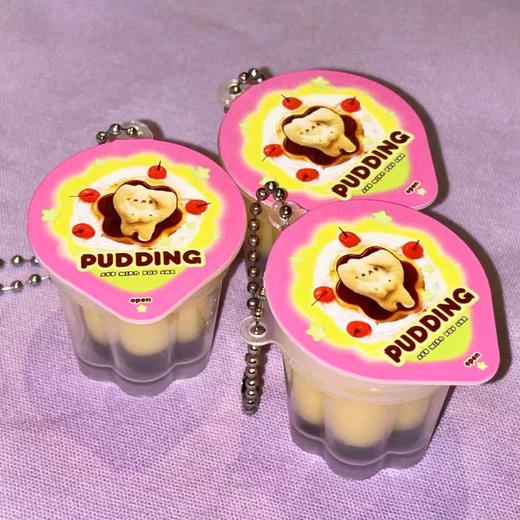 雪绵豆沙丨布丁果冻捏捏挂件 商品图0