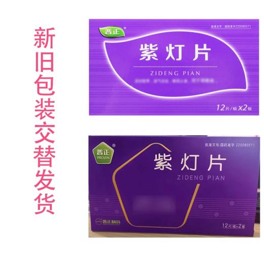 【普正】紫灯片 0.54g*24片/盒 商品图3