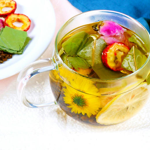 【健康茶饮，植物配方！】柠檬荷叶茶花茶包 玫瑰花茶冻干柠檬山楂茶 菊花决明子茶菊花茶-QA 商品图1