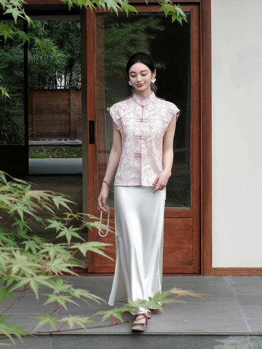 盛唐牡丹| 意大利进口蕾丝马甲 商品图0