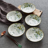 日本进口盘子菜盘家用新款陶瓷餐具日式釉下彩深盘碟子早餐盘千代源花见猫6.5英寸浅钵5件套装 商品缩略图1