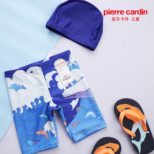 【大暑清凉购】皮尔卡丹儿童夏季卡通游泳裤舒适休闲KD136020 商品图0