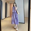 【桔梗紫.扎染套装】褶皱肌理，A字裙+无袖衫可分开穿 商品缩略图0