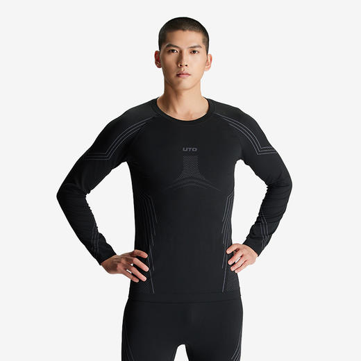 UTO/悠途户外运动保暖套装秋冬男女吸湿速干修身弹力长袖功能内衣 商品图1
