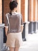 TYNVIE 浅米色围巾系带高腰短裤 商品缩略图10