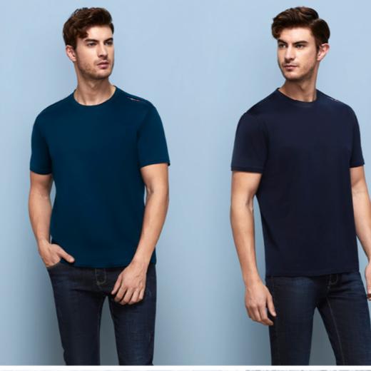 皮尔卡丹t恤百搭夏季时尚纯色休闲T恤透气短袖PC11601 商品图0