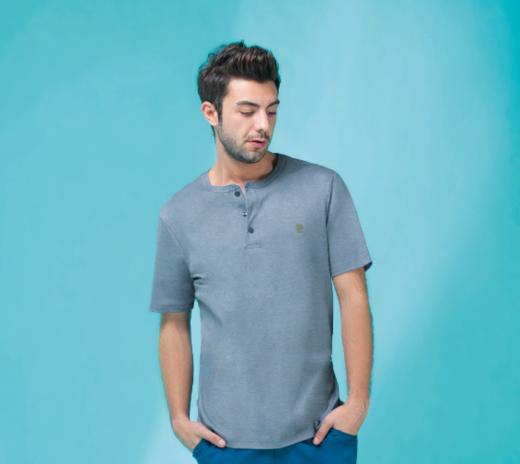 皮尔卡丹男士夏季宽松型圆领休闲印花短袖P111320 商品图0