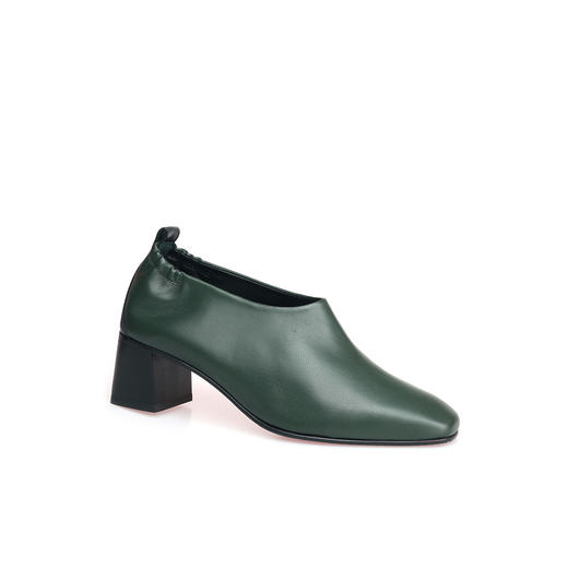 豪麟名鞋进口迪嘉女鞋深口鞋羊皮革2218绿色 商品图0