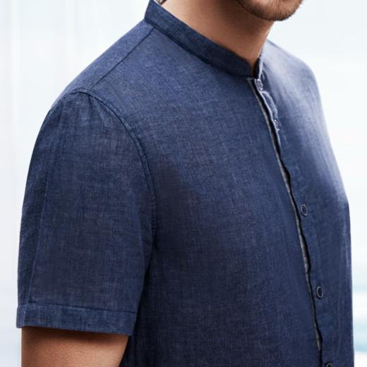 皮尔卡丹短袖夏季衬衫立领透气男PC11307 商品图2