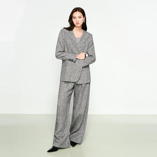 NEELLY纳俪商场同款春新款通勤休闲西装外套女韩版设计感舒适外套N25074C04552 商品图1