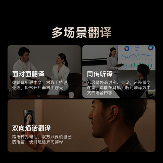 科大讯飞 AI会议耳机Pro3录音转写翻译蓝牙无线耳机 商品图4