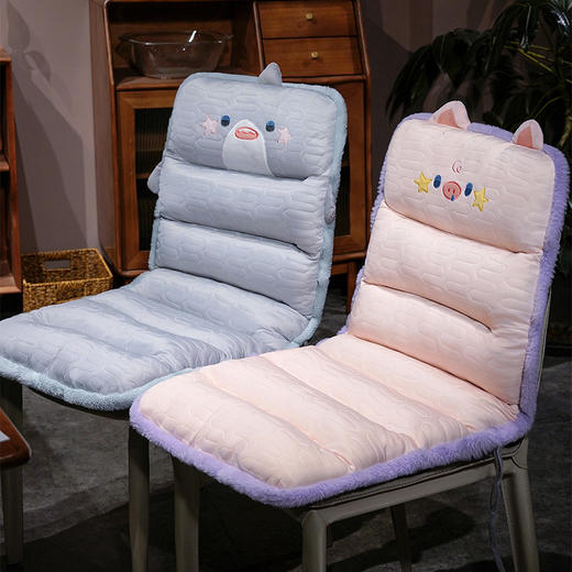 自然醒哈基米萌物乳胶连体坐垫办公室久坐护腰靠垫背部绑带舒适防滑屁垫QYL 商品图8