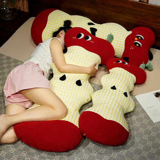 自然醒大眼红苹果云朵长条睡觉抱枕长条夹腿毛绒玩具女生卧室靠枕玩偶娃娃礼物QYL 商品图14