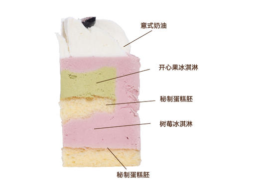 树莓开心果冰淇淋4号 商品图1