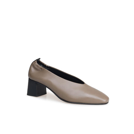 豪麟名鞋进口迪嘉女鞋深口鞋羊皮革2219灰色 商品图0