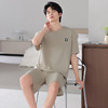 莫代尔睡衣男士短袖短裤凉爽套装夏季薄款运动休闲风青年家居服  JL-HYM4835/HYM4836/HYM4837 商品缩略图2