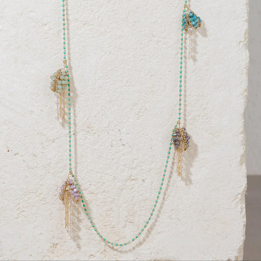 订购8周到｜TATABORELLO-LOBELIA-蓝色 花蕾 项链［意大利设计师］ 商品图1