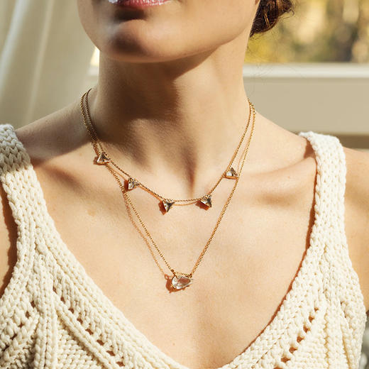 北京仓｜TATABORELLO-SPINE-5点 水晶 项链［意大利设计师］ 商品图2