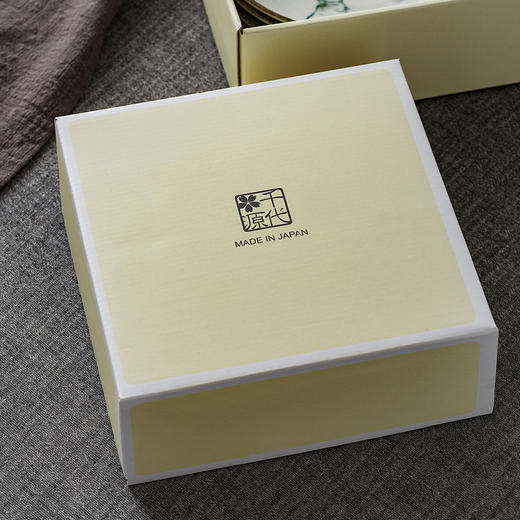 日本进口盘子菜盘家用新款陶瓷餐具日式釉下彩深盘碟子早餐盘千代源花见猫6.5英寸浅钵5件套装 商品图2