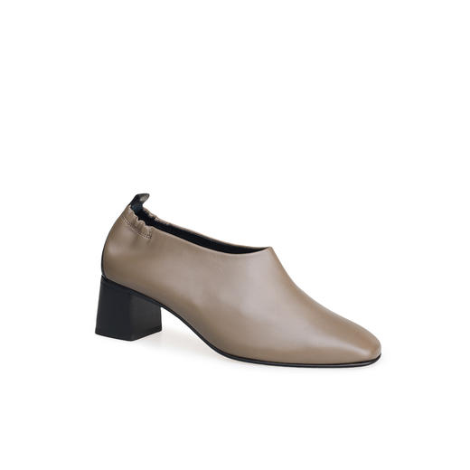 豪麟名鞋进口迪嘉女鞋深口鞋羊皮革2218灰色 商品图0