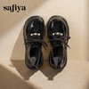 预售|Safiya/索菲娅2025珍珠系带英伦风轻便增高漆皮百搭粗跟小皮SFD3112171 商品缩略图2