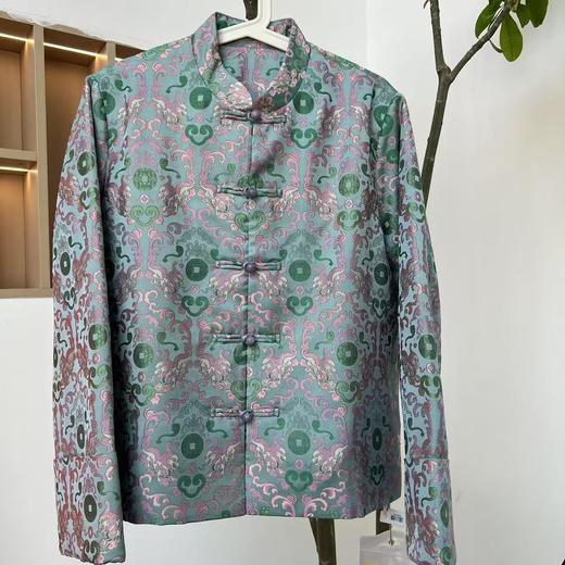 【抖音专属】如意貔貅·新中式棉服（24802096Y-清水蓝） 商品图0