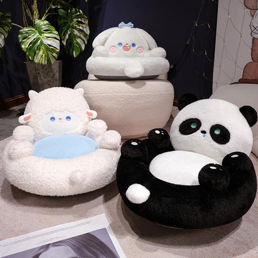 自然醒胖哒翻肚皮蒲团坐垫可爱懒人沙发椅榻榻米地上蒲团看书小坐墩QYL 商品图8