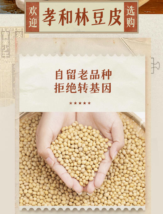 生态黄豆豆皮丝 自有留老品种黄豆 豆香浓郁 无添加*山西孝和林基地直发 商品图1