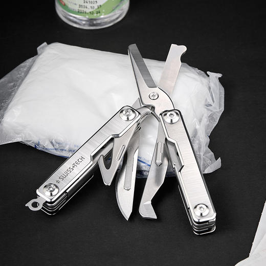 【一把抵一箱 适配24号手术刀片】SWISS+TECH瑞士科技 赤眼蜂九合一多功能救援剪急救剪刀 商品图12