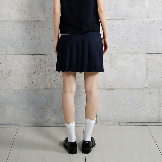 NEELLY纳俪商场同款秋新款设计感拼接百褶裙女休闲百搭趣味A字裙N25072E01043 商品图1