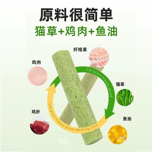 金多乐45%蛋白鱼油冻干猫草棒40g/50g/500g桶装 商品图1