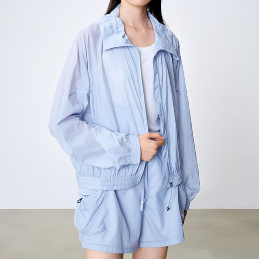 NEELLY纳俪商场同款秋季新款时尚百搭通勤套装女衬衫短裤两件套N25072Z01051 商品图2