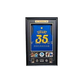 收藏系列 杜兰特 勇士队2016圣诞大战 亲笔签名球衣