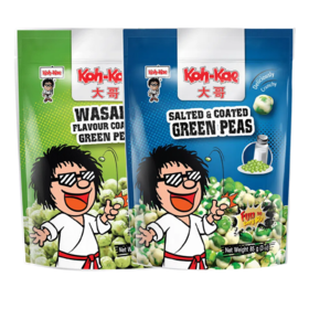 大哥盐味芥末味豌豆85g 圆润饱满诱人清香 059302/059303