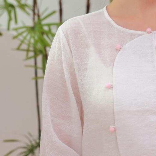 【抖音专属】圆领小衫（24710393山矾） 商品图3