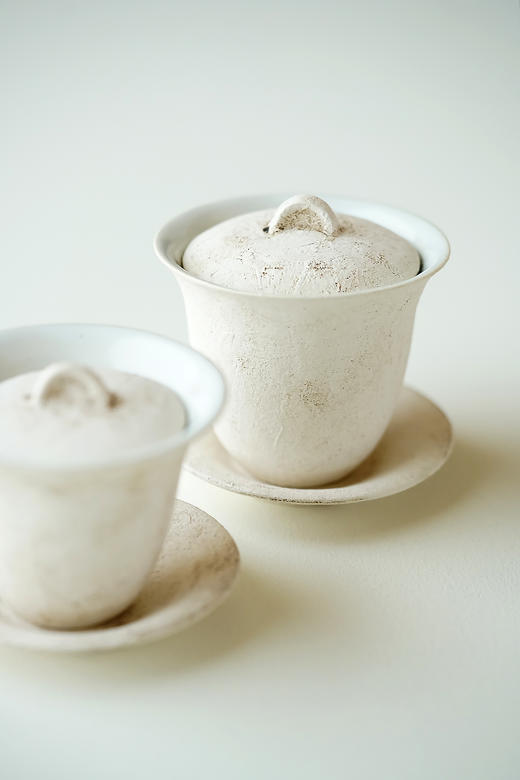 安藤雅信60泥釉盖碗（含托） 商品图1