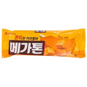 乐天筋道焦糖雪糕70ml롯데 카라멜바 메가톤