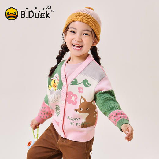 B.Duck小黄鸭童装春秋针织开衫105-150 FF3612095 商品图0