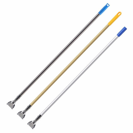 加厚尘推杆 不锈钢杆拖把杆 地拖排拖长杆 钢管加长镀锌杆1.5万向夹 商品图4