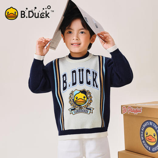 B.Duck小黄鸭童装春秋套头针织衫105-150 BF3612082 商品图0