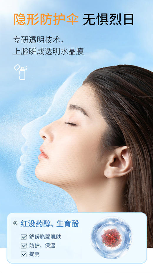 语意水晶-防晒喷雾SPF50  150ml（透明防晒不美白） 商品图1