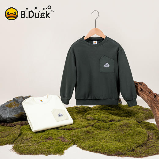 B.Duck小黄鸭童装春秋圆领卫衣110-165 BF3608525 商品图1