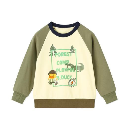 B.Duck小黄鸭童装春秋圆领卫衣110-160 BF3608021 商品图3