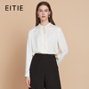 EITIE爱特爱气质复古压褶法式优雅直筒立领衬衫上衣秋季新款C2513808 商品缩略图0